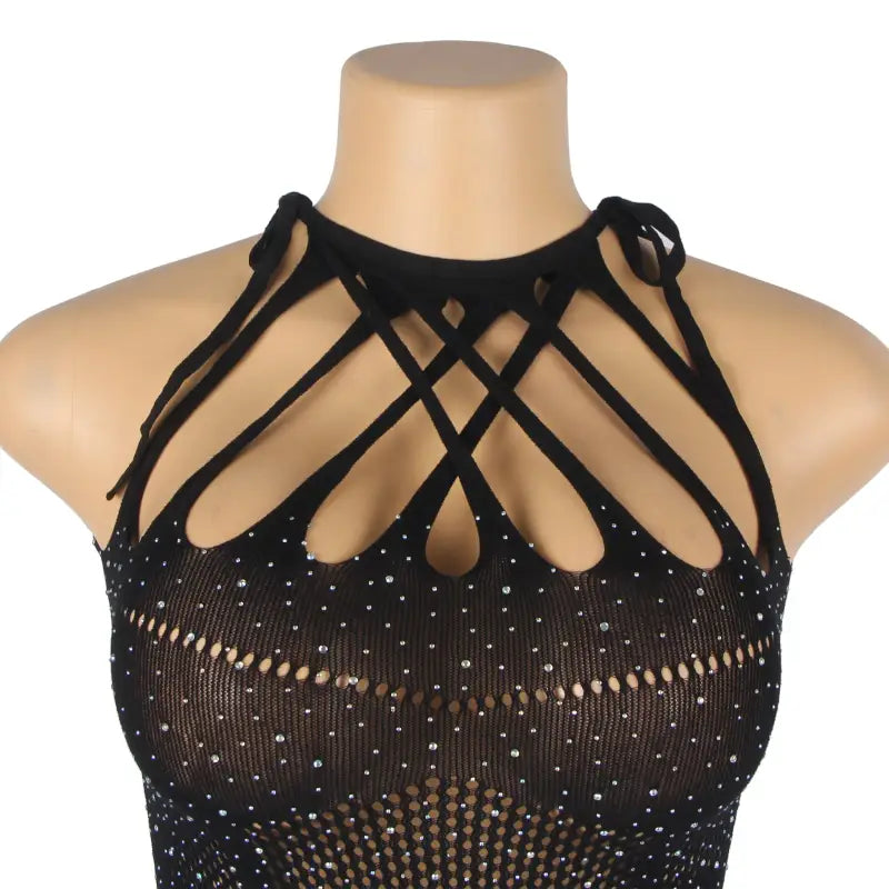 YX865 Sparkle Rhinestone Fishnet for Timeless Ultra-Glam Elegance