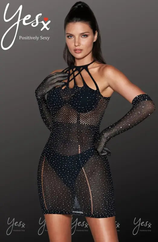 YX865 Sparkle Rhinestone Fishnet for Timeless Ultra-Glam Elegance