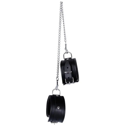 Zado Leather and Chain Ankle Leg Restraint for Enhanced Bondage Experience